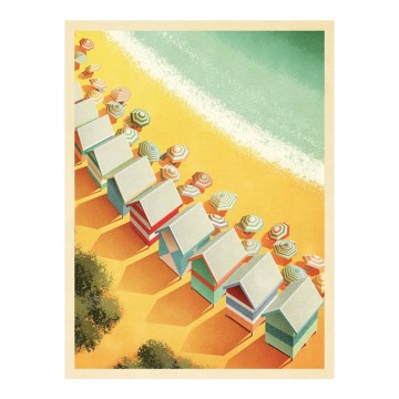 Art Print | Beach Boxes
